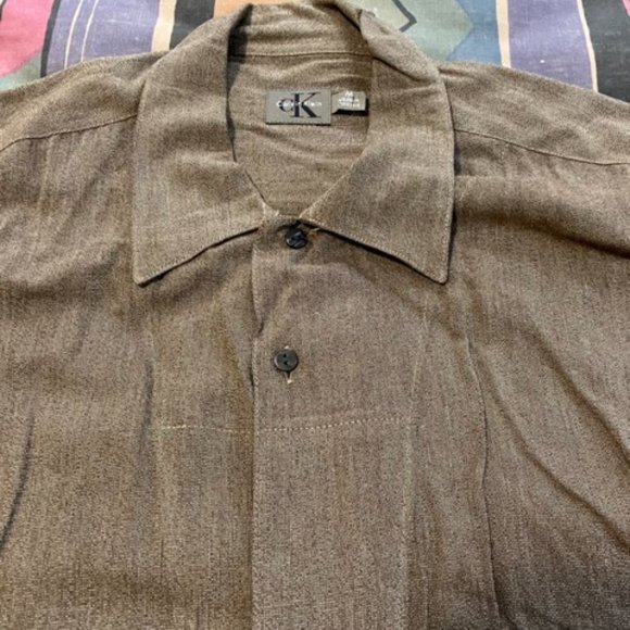 Calvin Klein Earthtone Shirt - Picture 3 of 4